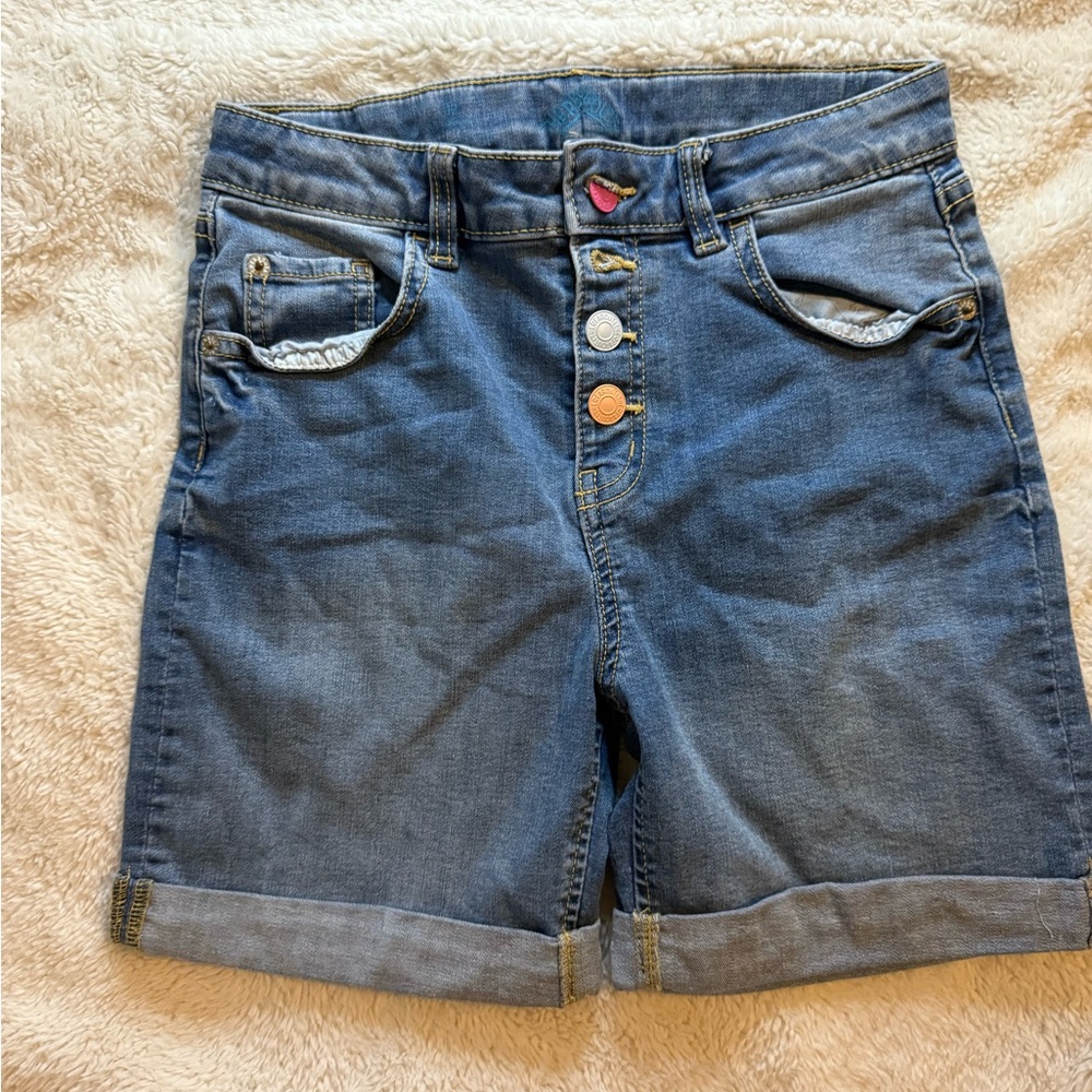 Kids Blue Denim Shorts